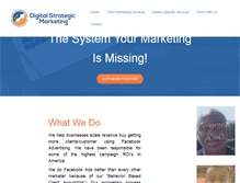 Tablet Screenshot of digitalstrategicmarketing.com